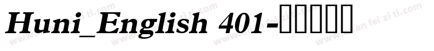 Huni_English 401字体转换